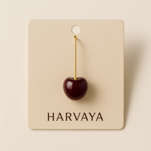 🍒 Harvaya Cherry Drop Earrings – Trendy Gen Z Statement Jewelry